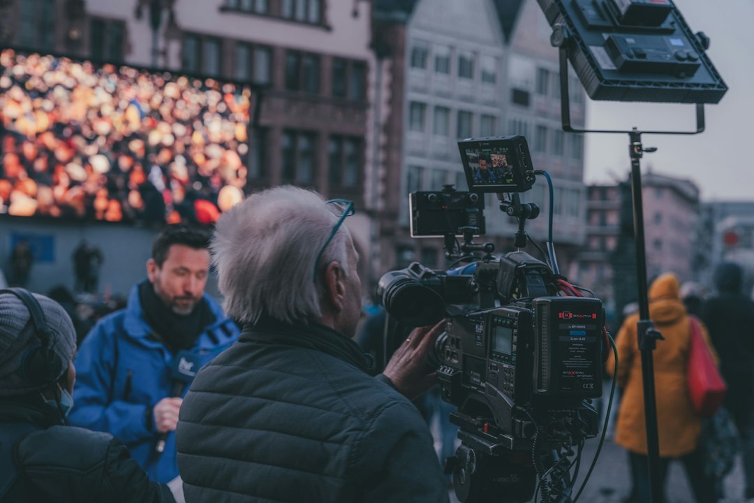 news reporter on television