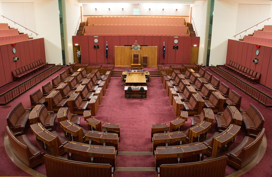 politician addressing parliament