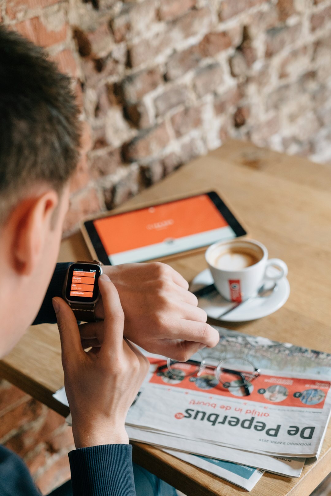 person reading fake news on phone