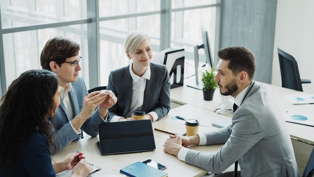 group of people discussing